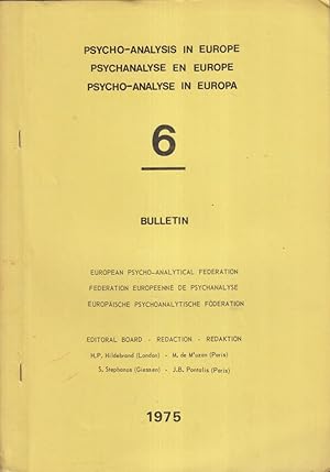 Imagen del vendedor de Psychanalyse en Europe. - Bulletin N 6 a la venta por PRISCA