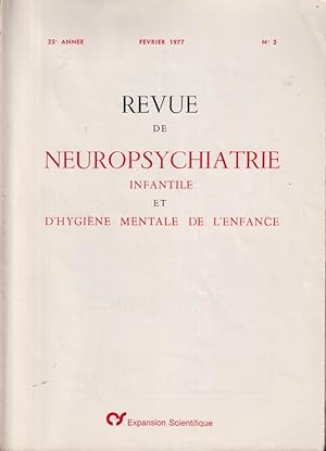 Image du vendeur pour Revue de Neuropsychiatrie Infantile et d'Hygine Mentale de l'Enfance. - 25 Anne - N 2 mis en vente par PRISCA