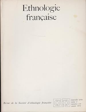 Seller image for Ethnologie Franaise - Nouvelle Srie - Tome 3 - N 3/4 for sale by PRISCA