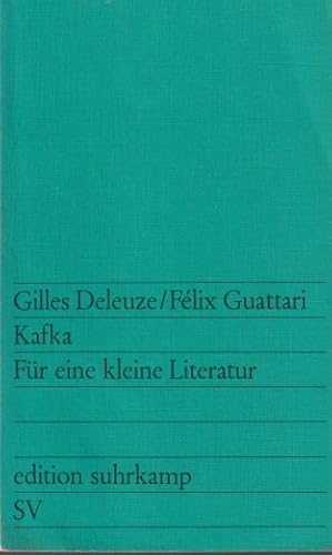 Bild des Verkufers fr Kafka. Fr eine kleine Literatur zum Verkauf von In 't Wasdom - antiquariaat Cornelissen & De Jong