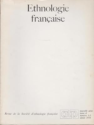 Bild des Verkufers fr Ethnologie Franaise - Nouvelle Srie - Tome 4 - N 1/2 zum Verkauf von PRISCA