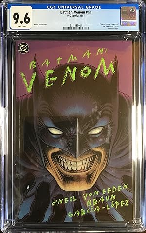 BATMAN : VENOM tpb. 1st. - CGC Graded 9.6 (NM+)