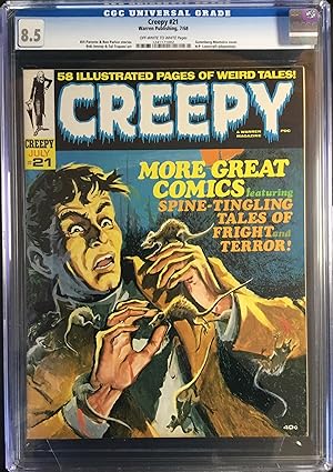 Seller image for CREEPY No. 21 (July 1968) - CGC Graded 8.5 (VF=) for sale by OUTSIDER ENTERPRISES