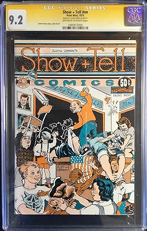 Justin Green's SHOW + TELL COMICS : CGC Signature Series Graded 9.2 (NM-)