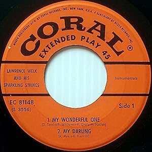 Imagen del vendedor de My Wonderful One [7" 45 rpm EP] a la venta por Kayleighbug Books, IOBA