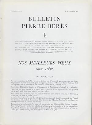 Seller image for Bulletin Pierre Bers. - N 44 - Informations. - L'Art des Fontaines des Jardins & des Machines. - Le Carrousel de Louis XIV. - Louis XII  la conqute du Milanais. - Racine et Boileau clbrent les Fastes de la Monarchie franaise. - L'humour sous la Restauration. for sale by PRISCA