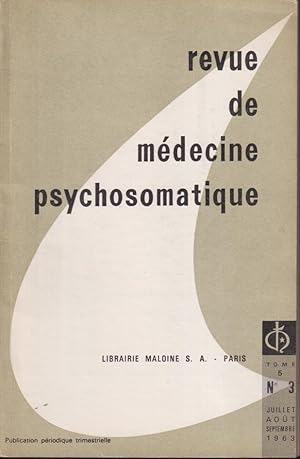 Image du vendeur pour Revue de mdecine psychosomatique. - Tome 5 - N 3 mis en vente par PRISCA