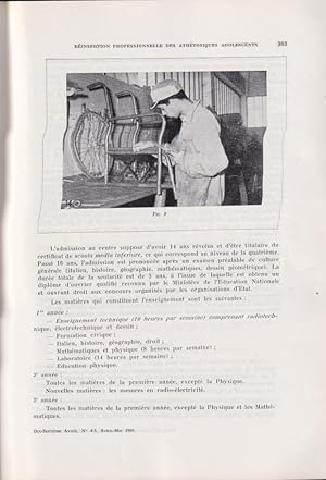 Bild des Verkufers fr Revue de Neuropsychiatrie Infantile et d'Hygine Mentale de l'Enfance - 17 Anne - N 4-5 - Techniques rducatives et rinsertion professionnelle. zum Verkauf von PRISCA