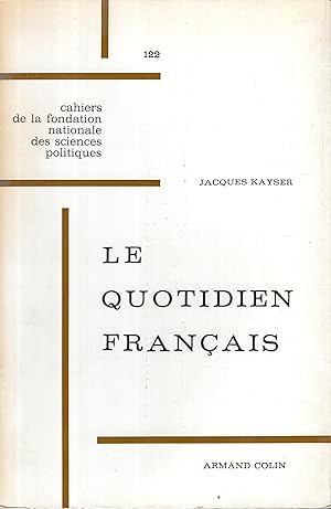 Imagen del vendedor de Le quotidien franais a la venta por PRISCA