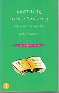 Immagine del venditore per Learning And Studying: a Research Perspective venduto da Book Haven