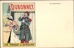 Künstler Litho Reklame, Dubonnet, Vin Tonique au Quinquina