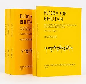 Seller image for Flora of Bhutan. Including a Record of Plants from Sikkim. Volume 1, Parts 1-3. [Together with] Flora of Bhutan. Volume 2, Part 1 [and] NOLTIE, H.J.: Flora of Bhutan. Including a Record of Plants from Sikkim and Darjeeling. Volume 3, Part 1 for sale by Michael Treloar Booksellers ANZAAB/ILAB