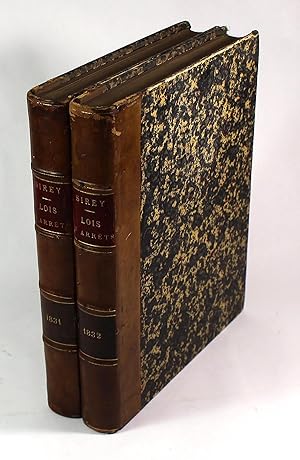 Seller image for Recueil gnral des lois et des arrts [en matire civile, criminelle, commerciale et de droit public.2nd srie.--An 1831 + 2nd srie.--An 1832 for sale by Black Paw Books