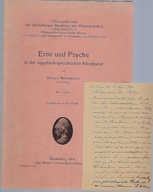 Eros und Psyche in der ägyptisch-griechischen Kleinkunst. Mit 2 Tafeln (= Sitzungsbericht der Hei...