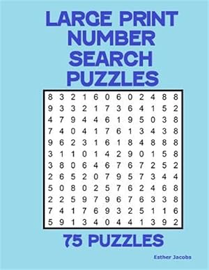 Seller image for Large Print Number Search Puzzles: 75 Puzzles for sale by GreatBookPrices
