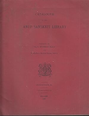 Immagine del venditore per Catalogue of the Anup Sanskrit Library - Fasciculus II venduto da PRISCA