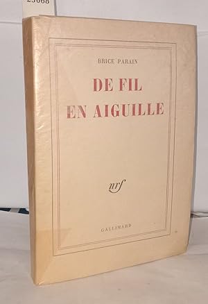 Image du vendeur pour De fil en aiguille mis en vente par Librairie Albert-Etienne