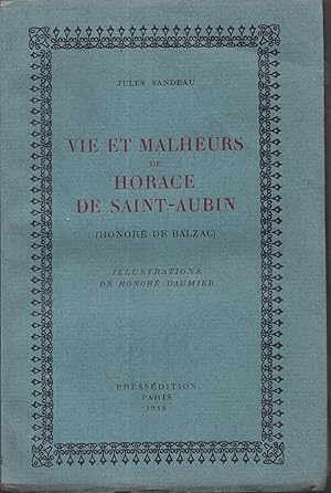 Seller image for Vie et malheurs de Horace de Saint-Aubin (Honor de Balzac) for sale by PRISCA