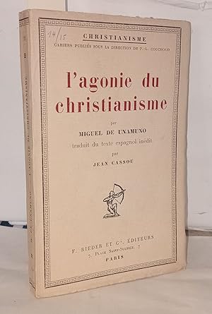 Seller image for L'agonie du christianisme for sale by Librairie Albert-Etienne