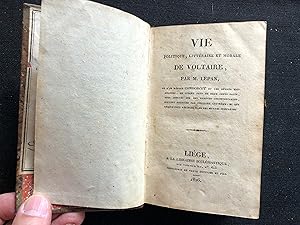 Bild des Verkufers fr Vie politique, littraire et morale de Voltaire zum Verkauf von SPAH Books and Cards