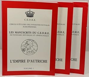 Bild des Verkufers fr L'EMPIRE D'AUTRICHE, Vol. I, II et III. Dictionnaire historique et gnalogique. zum Verkauf von Librairie Le Trait d'Union sarl.