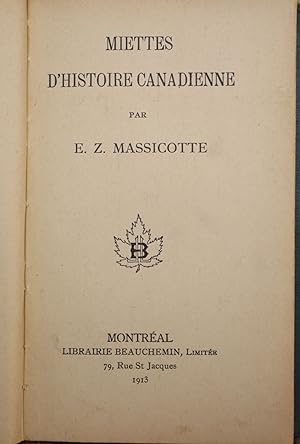Miettes d'histoire canadienne