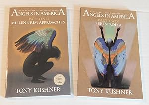 Seller image for ANGELS IN AMERICA: A GAY FANTASIA ON NATIONAL THEMES. Part One: Millennium Approaches. Part Two: Perestroika. [2 Volumes in a slipcase]. for sale by Blue Mountain Books & Manuscripts, Ltd.