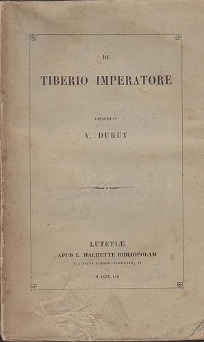 Imagen del vendedor de De Tiberio Imperatore a la venta por PRISCA