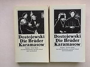 Bild des Verkufers fr Die Brder Karamasoff - Roman in zwei Bnden. Band 1 + 2 (I+II Bde. KOMPLETT: I bis IV Teile) Erster und zweiter Bd. zum Verkauf von Bildungsbuch