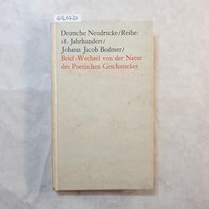 Immagine del venditore per Brief-Wechsel von der Natur des poetischen Geschmackes venduto da Gebrauchtbcherlogistik  H.J. Lauterbach