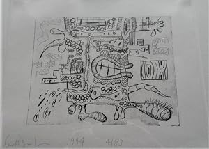 UNTITLED 1994 (SIGNED by Carroll Dunham: Limited Ed. Lithograph)