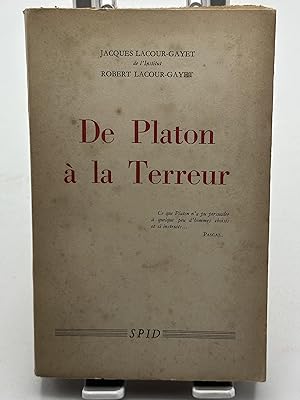 Imagen del vendedor de De Platon  la Terreur a la venta por Lioudalivre