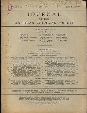 Imagen del vendedor de Journal of the American Chemical Society. - Vol. 58 - N 5 a la venta por PRISCA