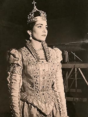 Fotografia originale Maria Callas, Don Carlo Teatro alla Scala Milano