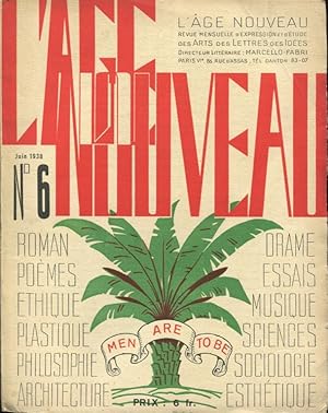 Image du vendeur pour L'ge Nouveau. - Revue mensuelle d'Expression et d'tude des Arts, des Lettres, des Ides. - N 6 - Tome 2 - 1re Anne. mis en vente par PRISCA