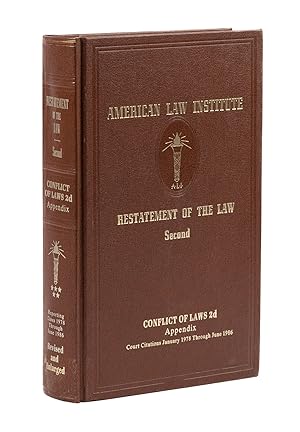 Seller image for Restatement of the Law 2d. Conflict of Laws 2d Vol. 5 Appendix for sale by The Lawbook Exchange, Ltd., ABAA  ILAB