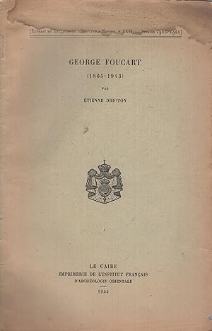 Image du vendeur pour George Foucart (1865-1943) mis en vente par PRISCA