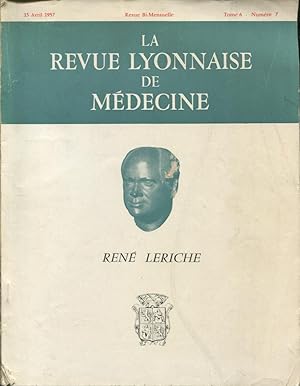 Seller image for La Revue lyonnaise de Mdecine Tome VI, n 7 for sale by PRISCA