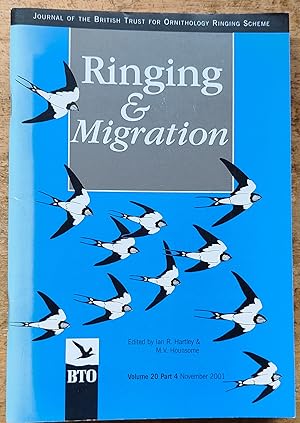Immagine del venditore per Ringing & Migration November 2001 Volume 20 Part 4 venduto da Shore Books