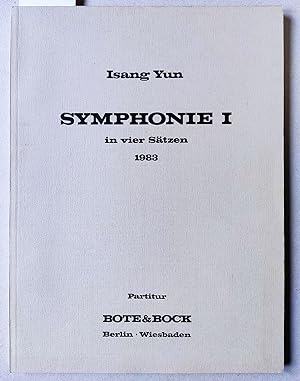 Bild des Verkufers fr Symphonie I in vier Stzen. 1982. Partitur. Bote & Bock B & B 23000 (1500). zum Verkauf von Versandantiquariat Kerstin Daras