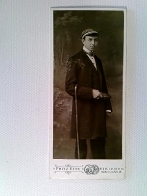 CdV, Portrait, Student, H. Agthe, Eisleben, Studentika, Fotografie, ca. 1905