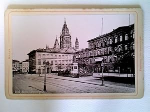 Kabinettfoto, Mainz, Gutenbergplatz, datiert 1894