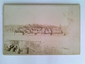 Kabinettfoto, Lauenburg an der Elbe, Panoramaansicht, ca. 1880