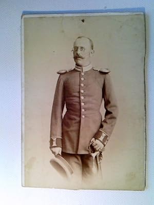 Kabinettfoto, Portrait, Offizier in Uniform, München, ca. 1890
