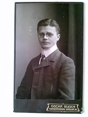 CdV, Portrait, Werner Huyke, Weißenfels, Fotografie, ca. 1900