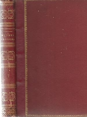 Seller image for Oeuvres choisies de M. le Marquis de La Rochefoucauld-Liancourt tome VII for sale by PRISCA