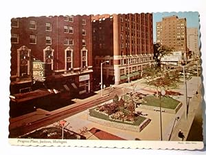 Jackson / Michigan. Progress Place. Alte Ansichtskarte / Postkarte farbig, gel. 1978.Gebäudeansic...