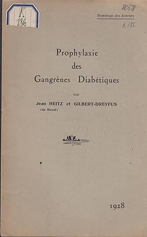 Immagine del venditore per Prophylaxie des Gangrnes Diabtiques. venduto da PRISCA