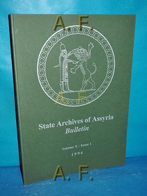 Seller image for State Archives of Assyria Bulletin, Volume X (10) - Issue 1. for sale by Antiquarische Fundgrube e.U.