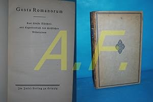 Imagen del vendedor de Gesta Romanorum : das lteste Mrchen- und Legendenbuch des christlichen Mittelalters a la venta por Antiquarische Fundgrube e.U.